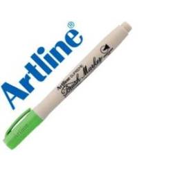 Rotulador Artline Supreme Brush Acuarelable Punta Pincel Color Verde Amarillento