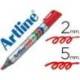 Rotulador Permanente Artline 109 color Rojo Punta Biselada