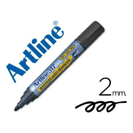 Rotulador Artline EK-517 color negro para pizarra blanca
