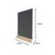 PIZARRA DOBLE CARA ARCHIVO 2000 CON BASE DE MADERA A4 VERTICAL METACRILATO NEGRO 100% RECICLABLE 40X210X330 MM