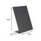 PIZARRA DE SOBREMESA ARCHIVO 2000 EN FORMA DE L A4 VERTICAL METACRILATO NEGRO 100% RECICLABLE 85X210X290 MM