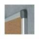 PIZARRA CORCHO ROCADA MARCO ALUMINIO CON CANTONERAS 120X180 CM