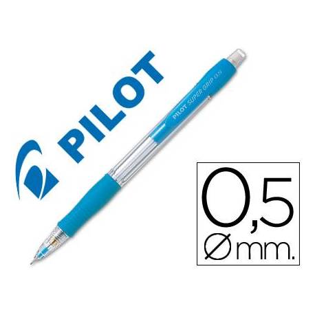 Portaminas Pilot Super Grip color celeste