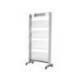 Expositor fast-paperflow de suelo metalico baldas transparentes con 4 estantes