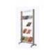 Expositor fast-paperflow de suelo metalico baldas transparentes con 4 estantes
