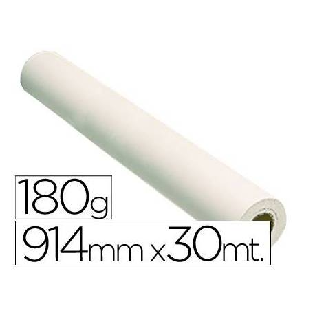 Papel fotografico brillo reprografia para Plotter 180 g/m2, 914 mm x 30 m.