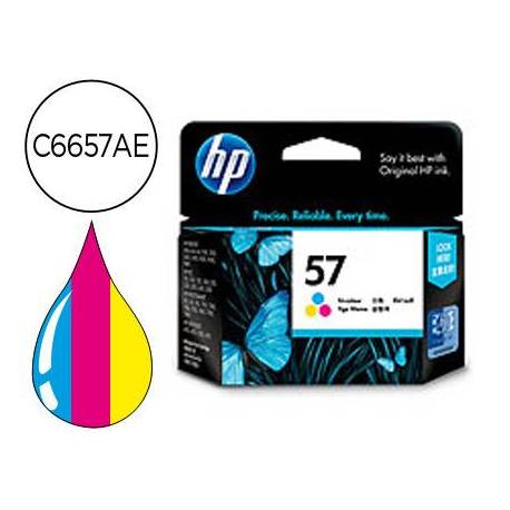 Cartucho marca HP 57 Tricolor C6657AE