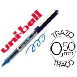 Rotulador-bolígrafo Uni-Ball azul UB-150 0,5 mm