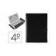 Carpeta Saro lomo flexible gomas con solapas cuarto negro modelo 121