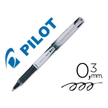 Boligrafo roller Pilot V-Ball Grip Trazo 0,3 mm Negro