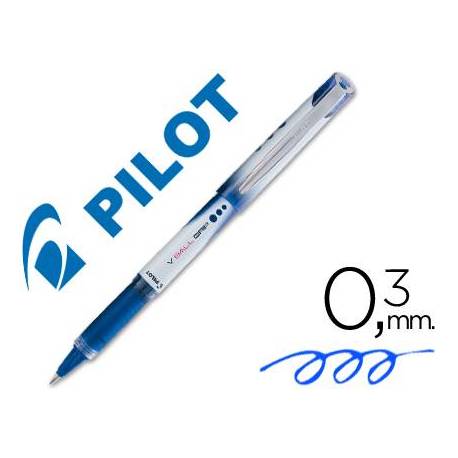 Boligrafo roller Pilot V-Ball Grip Trazo 0,3mm Azul