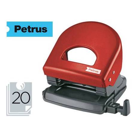 Taladrador petrus 62 rojo capacidad 20 hojas.