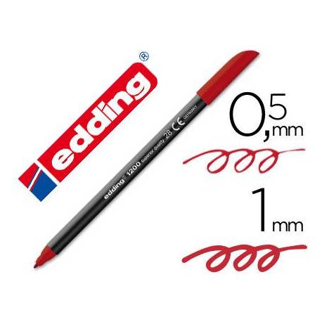 Rotulador Edding 1200 rojo ingles nº 28
