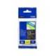 Cinta Brother 12mm (ancho) x 8m (largo) laminada negro/blanco