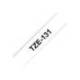 Cinta brother TZE-241 18mm (ancho) x 8m (largo) laminada blanco/negro