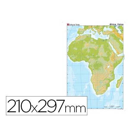 Mapa mudo de Africa fisico