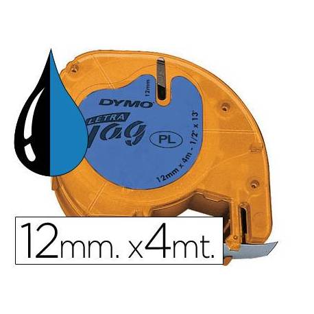 Cinta Dymo Letratag LT Azul Plástico