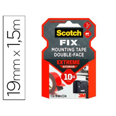 Cinta adhesiva marca Scotch doble cara super resistente