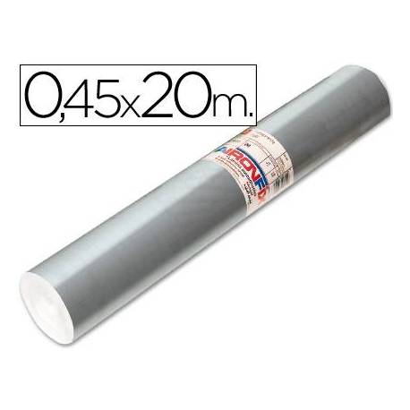 Aironfix Rollo Adhesivo 45cm x 20mt Especial Color Plata 100 MC