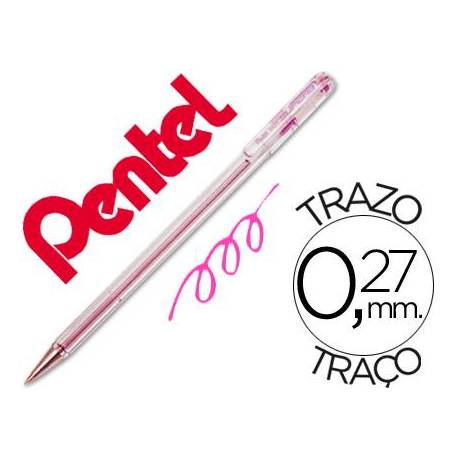 Boligrafo Pentel BK-77 rosa 0,27 mm