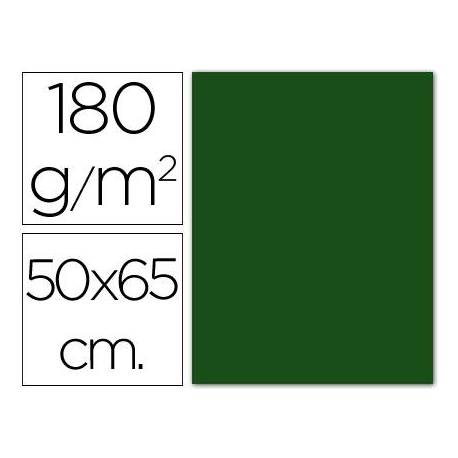 Cartulina Guarro verde abeto 500 x 650 mm de 185 g/m2