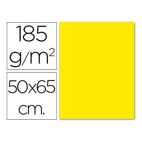 Cartulina Guarro amarillo canario 500 x 650 mm de 185 gm2