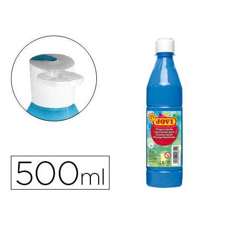 Tempera liquida Jovi color cyan 500 cc