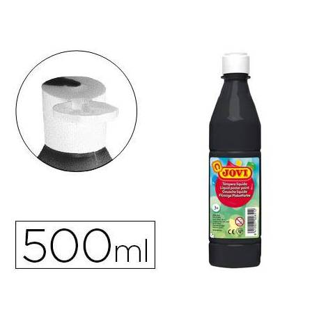 Tempera liquida Jovi color negro 500 cc