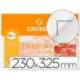 Papel dibujo Canson 230x325 mm gramaje 130g/m2 con recuadro