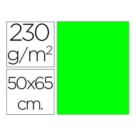 Cartulina color verde fluorescente Sadipal