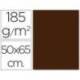 Cartulina Guarro marron 500 x 650 mm de 185 g/m2