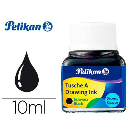 Tinta china pelikan negro bote de 10 ml.