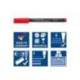 Rotulador Retroproyección Permanente Staedtler Lumocolor 318 Color Rojo Punta Superfina Redonda