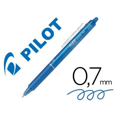 Boligrafo Borrable Pilot Frixion Clicker 0,4 mm color azul claro