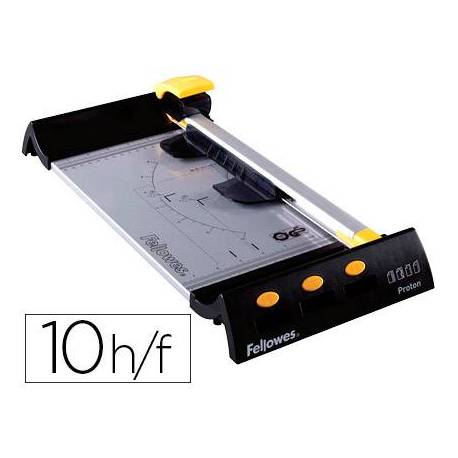 Cizalla Metálica de Rodillo Fellowes Neutron A4 Plus de 10 hojas 80g/m2