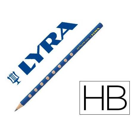 Lapiz de grafito marca Lyra Groove Slim mina Hb