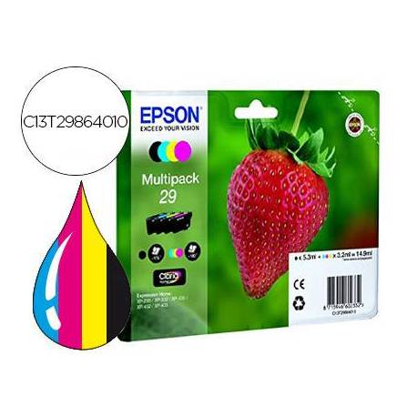 CARTUCHO INK-JET EPSON 29 MULTIPACK 4 COLORES C13T29864012
