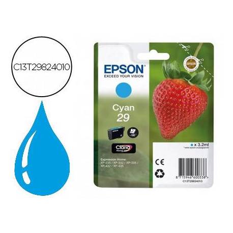 CARTUCHO INK-JET EPSON 29 COLOR CIAN C13T29824012