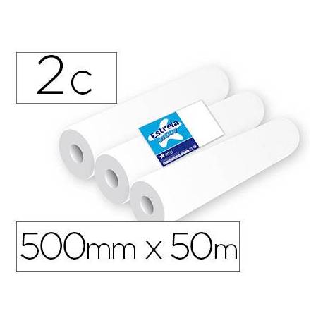Papel para Camillas en Rollo Amoos de Celulosa 500mmx50m 2 Capas 16,5g/m2
