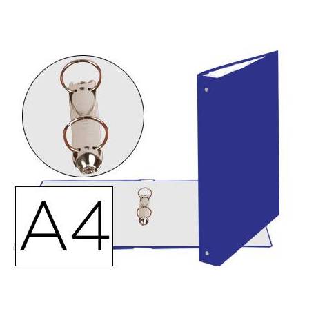 Carpeta Exacompta carton forrado azul 2 anillas