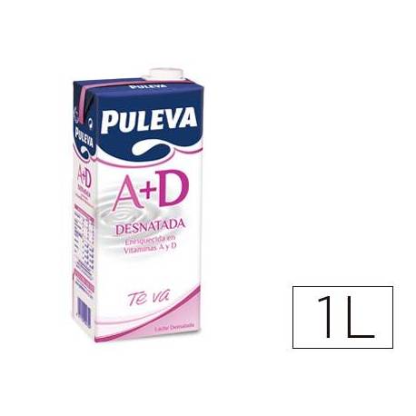 Leche desnatada Puleva Brik de 1 Litro