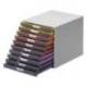 Fichero cajones Durable plastico aplilables 10 cajones color gris