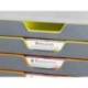 Fichero cajones Durable plastico aplilables 10 cajones color gris