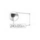 Pizarra Blanca Vitrificada Magnetica con marco de aluminio 240x120 Bi-Office