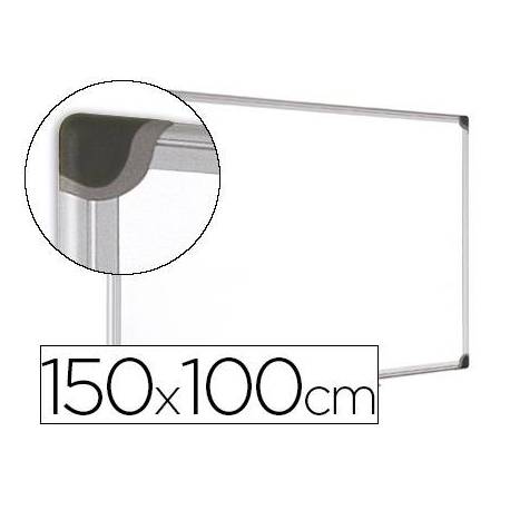 Pizarra Blanca Vitrificada Magnetica con marco de aluminio 150x100 Bi-Office