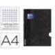 Libreta escolar Oxford encolada Din A4 cuadricula 5mm 48 hojas color negro