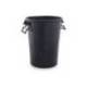 Cubo basura color negro tapa para bolsas 85 x 105 cm