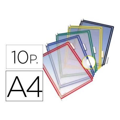 Funda portacatalogo Tarifold Din A4 colores surtidos pack de 10