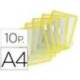 Funda portacatalogo Tarifold Din A4 color amarillo pack de 10