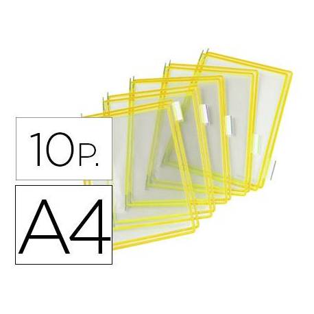 Funda portacatalogo Tarifold Din A4 color amarillo pack de 10
